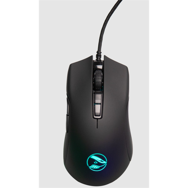 Shark gaming egér - shark velocity m70 gaming (optikai, 12000dpi, 7 gomb, rgb, pmw3360, fekete)