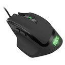 Sharkoon egér gamer - shark force ii black (optikai; 4200dpi; pixart pmw3519 chip; harisnyázott kábel; fekete)