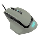 Sharkoon egér gamer - shark force ii grey (optikai; 4200dpi; pixart pmw3519 chip; harisnyázott kábel; szürke)