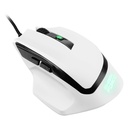 Sharkoon egér gamer - shark force ii white (optikai; 4200dpi; pixart pmw3519 chip; harisnyázott kábel; fehér)