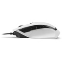 Sharkoon egér gamer - shark force ii white (optikai; 4200dpi; pixart pmw3519 chip; harisnyázott kábel; fehér)