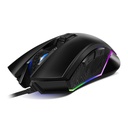 Spirit of gamer egér - elite-m20 (4000dpi, 1000hz, 7 gomb, omron, harisnyázott kábel, fekete)