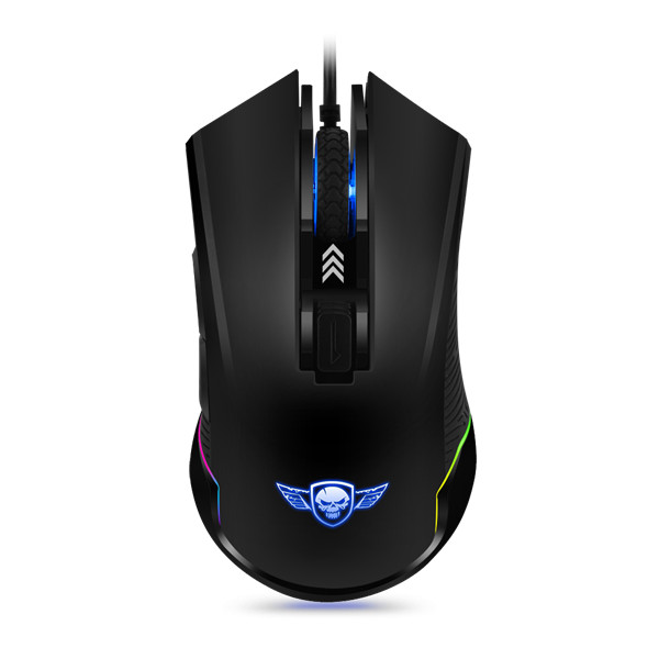 Spirit of gamer egér - elite-m20 (4000dpi, 1000hz, 7 gomb, omron, harisnyázott kábel, fekete)