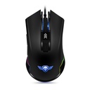 Spirit of gamer egér - elite-m20 (4000dpi, 1000hz, 7 gomb, omron, harisnyázott kábel, fekete)