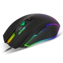 Spirit of gamer egér - elite-m40 (optikai, 4000dpi, 7 gomb, programozható rgb, harisnyázott kábel, fekete)