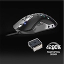 Spirit of gamer egér - elite-m80 (optikai, 4200dpi, 6 gomb, harisnyázott kábel, fekete)