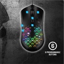 Spirit of gamer egér - elite-m80 (optikai, 4200dpi, 6 gomb, harisnyázott kábel, fekete)