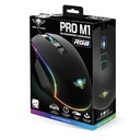 Spirit of gamer egér - pro-m1 (optikai, 8000dpi, 7 programozható gomb, harisnyázott kábel, fekete)