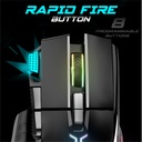 Spirit of gamer egér - pro-m5 rgb (optikai, 12800dpi, 1000hz, 8 gomb, harisnyázott kábel, fekete)