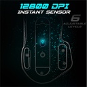 Spirit of gamer egér - pro-m5 rgb (optikai, 12800dpi, 1000hz, 8 gomb, harisnyázott kábel, fekete)