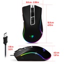 Spirit of gamer egér - pro-m6 rgb (4800dpi, 500hz, 8 programozható gomb, rgb led, 1,8 m harisnyázott kábel, fekete)