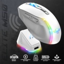 Spirit of gamer egér vezeték nélküli  - elite-m50 white (optikai, 8000dpi, 1000hz, 6 programozható gomb, rgb, fehér)