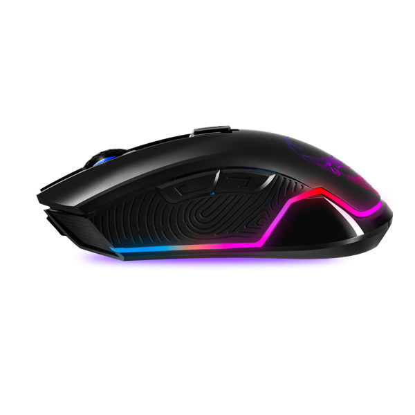 Spirit of gamer egér vezeték nélküli - elite-m20 wireless (4800dpi, 1000hz, 6 gomb, omron, harisnyázott kábel, fekete)