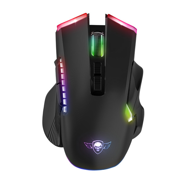Spirit of gamer egér vezeték nélküli - elite-m70 (optikai, 4800dpi, 8 programozható gomb, max.: 10m, fekete)