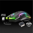 Spirit of gamer egér vezeték nélküli - elite-m70 (optikai, 4800dpi, 8 programozható gomb, max.: 10m, fekete)