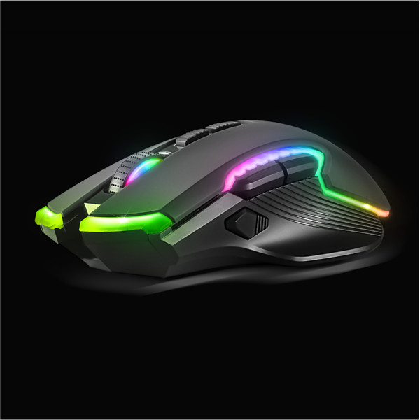 Spirit of gamer egér vezeték nélküli - elite-m70 (optikai, 4800dpi, 8 programozható gomb, max.: 10m, fekete)