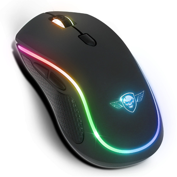 Spirit of gamer egér vezeték nélküli - pro-m9 (optikai, 4200dpi, 6 programozható gomb, max.: 10m, fekete)