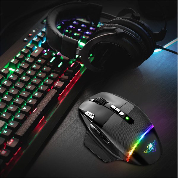 Spirit of gamer egér vezeték nélküli - xpert-m800 (optikai, 10 000dpi, 12 programozható gomb, max.: 10m, fekete)