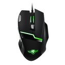 Spirit of gamer egér+egérpad - elite-m10 (ajándék egérpad; optikai, usb, 5000dpi, 8 gomb, harisnyázott kábel, fekete)