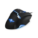 Spirit of gamer egér+egérpad - elite-m10 (ajándék egérpad; optikai, usb, 5000dpi, 8 gomb, harisnyázott kábel, fekete)