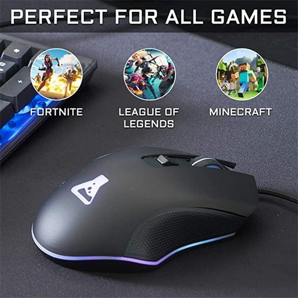 The g-lab gamer egér - kult helium (3200 dpi, 6 gomb, makro, 1,8m kábel, rgb led, fekete)