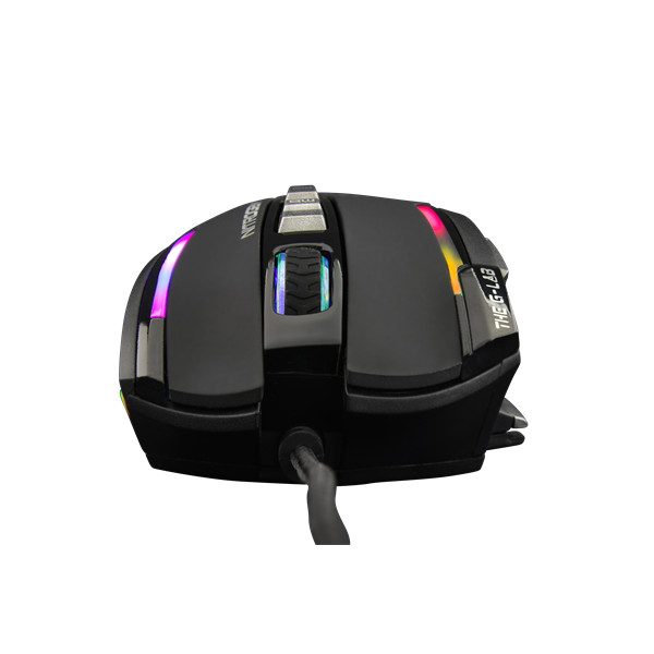 The g-lab gamer egér - kult nitro atom (4800 dpi, 9 gomb, makro, 1,8m kábel, rgb led, fekete)