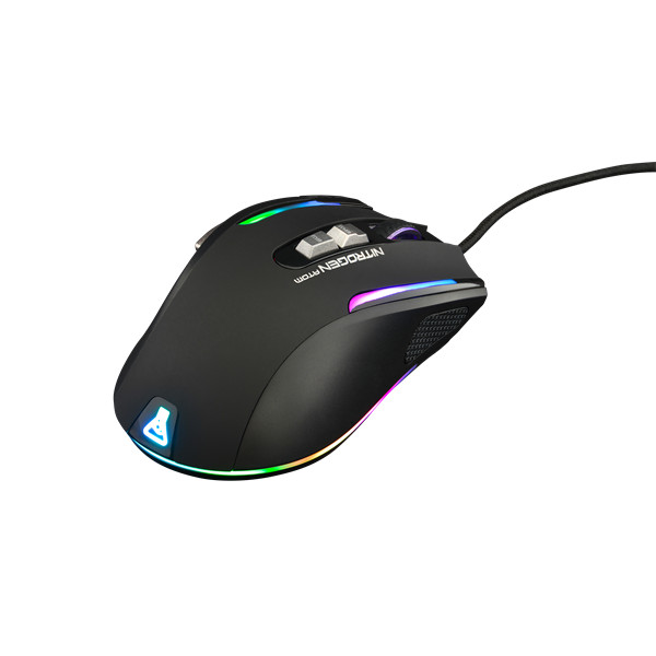 The g-lab gamer egér - kult nitro atom (4800 dpi, 9 gomb, makro, 1,8m kábel, rgb led, fekete)