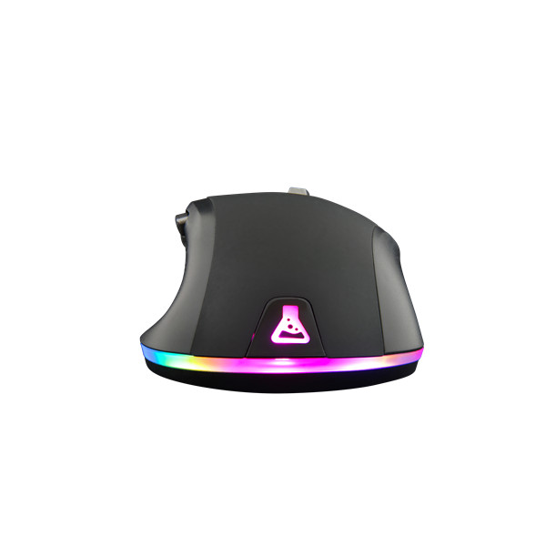 The g-lab gamer egér - kult nitro atom (4800 dpi, 9 gomb, makro, 1,8m kábel, rgb led, fekete)