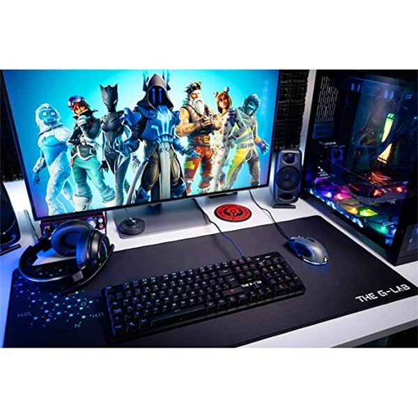 The g-lab gamer egér - kult nitro atom (4800 dpi, 9 gomb, makro, 1,8m kábel, rgb led, fekete)