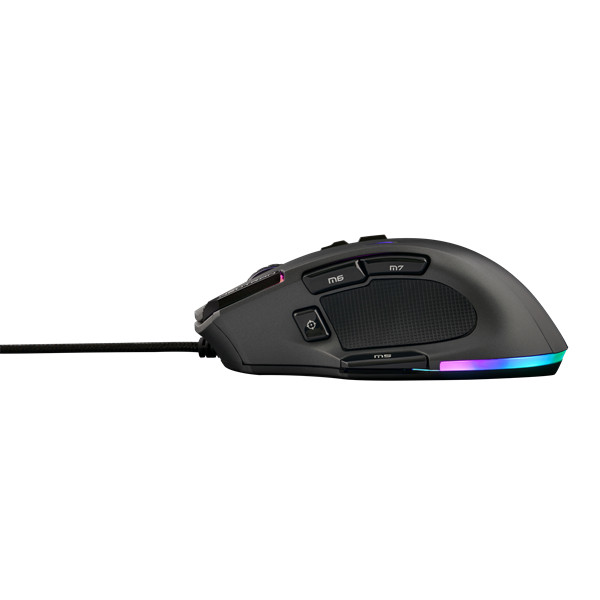 The g-lab gamer egér - kult nitro neutron (7200 dpi, 9 gomb, makro, 1,8m kábel, rgb led, fekete)