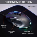 The g-lab gamer egér - kult nitro neutron (7200 dpi, 9 gomb, makro, 1,8m kábel, rgb led, fekete)