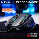 The g-lab gamer egér - kult nitro neutron (7200 dpi, 9 gomb, makro, 1,8m kábel, rgb led, fekete)
