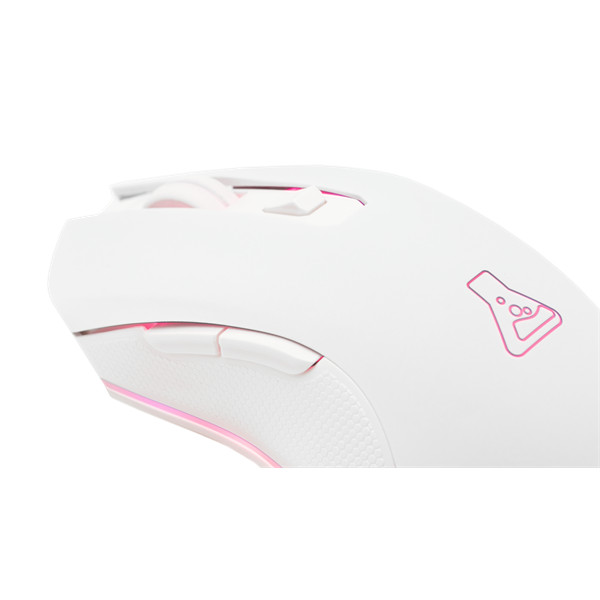 The g-lab vezeték nélküli gamer egér - kult helium wl w(3200 dpi, 6 gomb, makro,  rgb led, fehér)