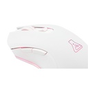 The g-lab vezeték nélküli gamer egér - kult helium wl w(3200 dpi, 6 gomb, makro,  rgb led, fehér)
