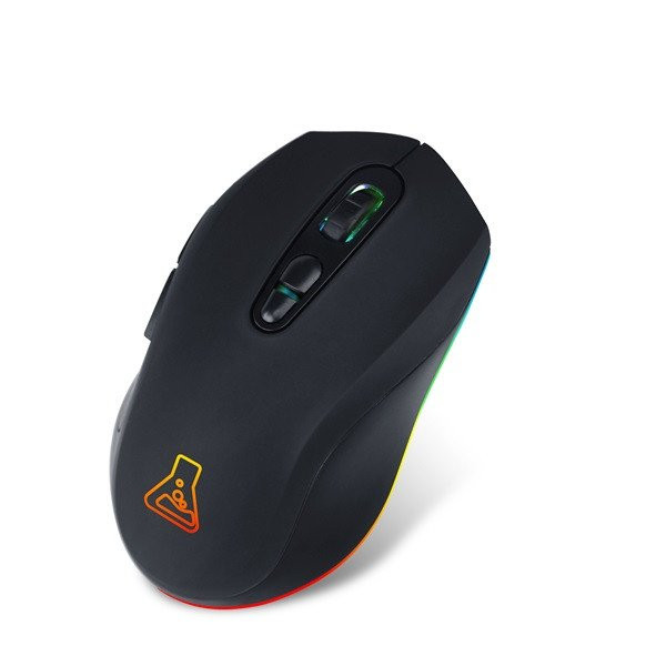 The g-lab vezeték nélküli gamer egér - kult-krypton (6400 dpi, 2,4ghz + bt, 7 gomb, 250hz,  rgb led, fekete)