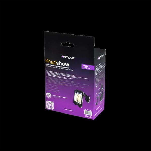 Advance autós tablet tartó - roadshow (7"-12", fekete)