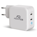 Advance telefon töltő adapter - powerflex turbo 100w (2xusb-c, 100w, fehér)