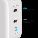 Advance telefon töltő adapter - powerflex turbo 100w (2xusb-c, 100w, fehér)