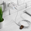 Advance telefon töltő adapter - powerflex turbo 65w (usb-c+usb-a, 65w, fehér)