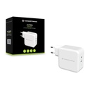 Conceptronic telefon töltő adapter - althea08w (2xusb-c, 100w pd, fehér)
