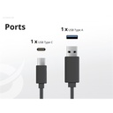 Conceptronic telefon töltő adapter - althea15b (usb-c+usb-a, 20w, fekete)