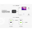 Conceptronic telefon töltő adapter - althea15b (usb-c+usb-a, 20w, fekete)