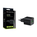 Conceptronic telefon töltő adapter - althea15b (usb-c+usb-a, 20w, fekete)