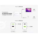 Conceptronic telefon töltő adapter - althea15w (usb-c+usb-a, 20w, fehér)
