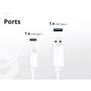 Conceptronic telefon töltő adapter - althea15w (usb-c+usb-a, 20w, fehér)