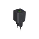 Conceptronic telefon töltő adapter+kábel - althea16b (usb-c+usb-a, 33w, 3in1 töltő kábel, fekete)