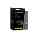 Conceptronic telefon töltő adapter+kábel - althea16b (usb-c+usb-a, 33w, 3in1 töltő kábel, fekete)