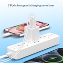 Conceptronic telefon töltő adapter+kábel - althea16w (usb-c+usb-a, 33w, 3in1 töltő kábel, fehér)