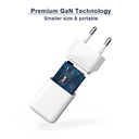 Conceptronic telefon töltő adapter+kábel - althea16w (usb-c+usb-a, 33w, 3in1 töltő kábel, fehér)