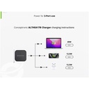 Conceptronic telefon töltő adapter+kábel - althea17b (2xusb-c+usb-a, 67w, usb-c töltő kábel, fekete)
